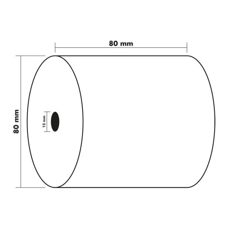 Lot de 3 bobines - 80x80x12 - Thermique sans bisphenol