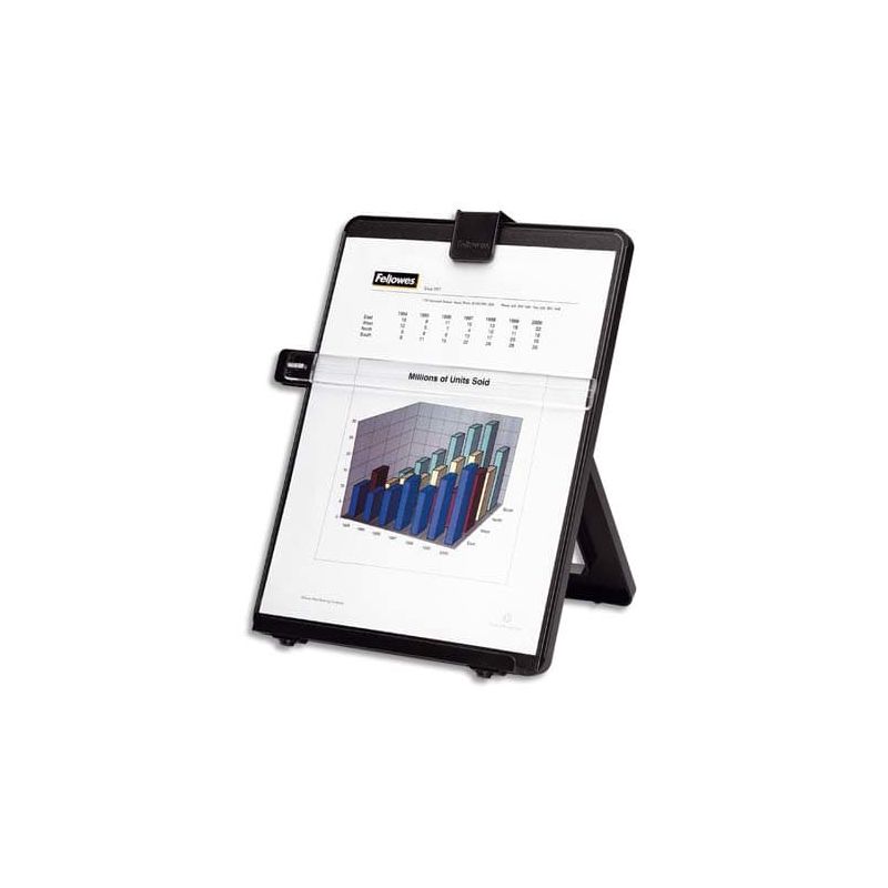 Porte-copies chevalet repliable et ajustable Noir - Fellowes Porte-copies chevalet repliable et ajustable Noir - Fellowes