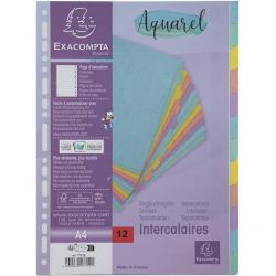 Intercalaires Aquarel - 12...