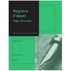 Registre annuel d'appel...