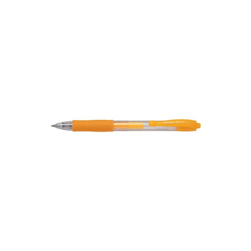 Stylo roller à encre gel Pilot Pen G2 Néon Orange - pointe moyenne