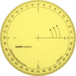 Rapporteur géométrie 360°