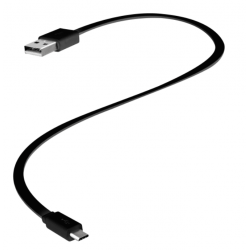 CABLE USB/USB-C 30CM NOIR