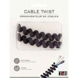 Range câble twist noir x2