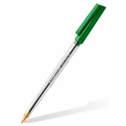 STYLO BILLE VERT POINTE 1MM