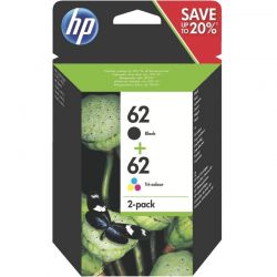 HP 62 PACK DE 2 CARTOUCHES...