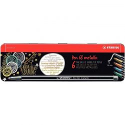 BTE 6 FEUTRES PEN68 METAL