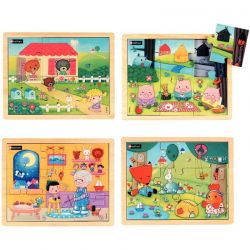 Lot de 4 puzzles les contes...