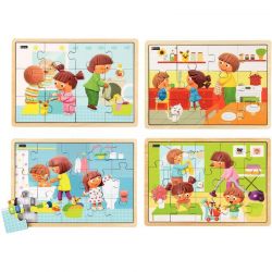 Lot de 4 puzzles Tout...