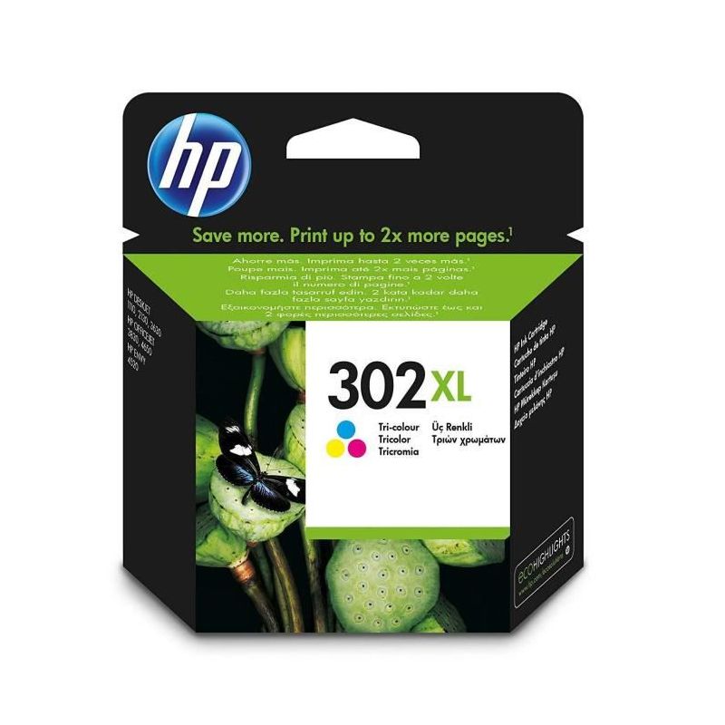 HP 302 XL - CARTOUCHE TRI COULEUR C/M/J - 8 ML - 330P (M60)