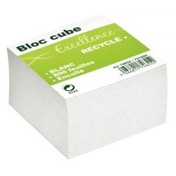 Bloc cube recyclé blanc...