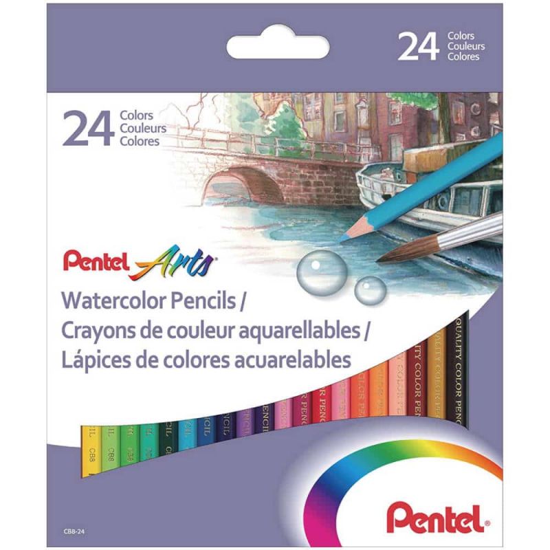 Set de Crayons de Couleur Métallisés | 48 Tons Scintillants, Mines en