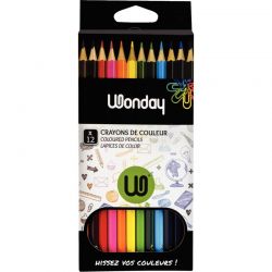 Crayons Couleurs Hexagonaux