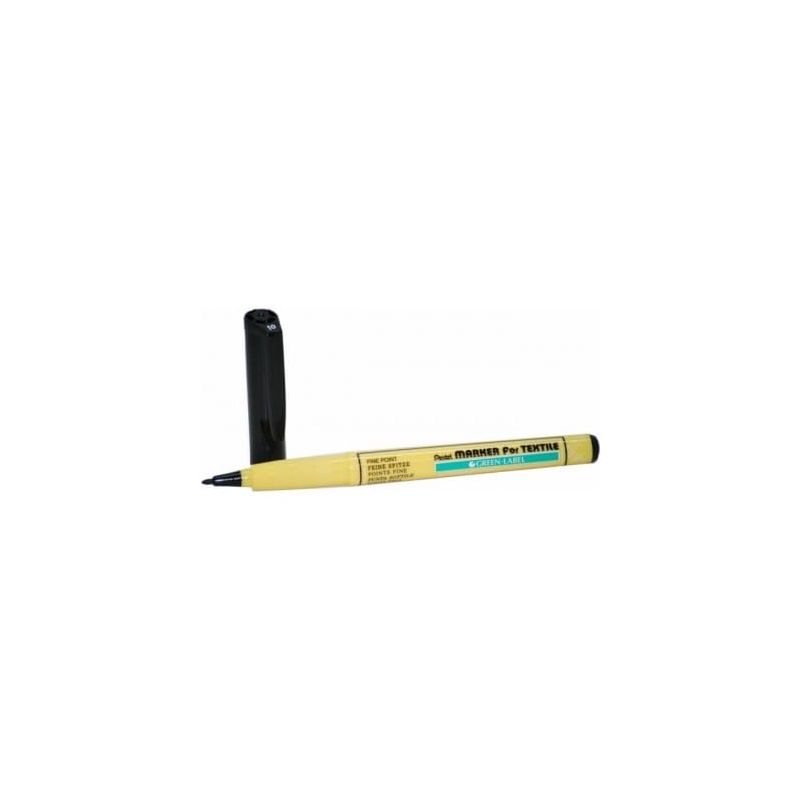 Marqueur textile - Noir - Green Label - Pointe fine - Pentel