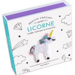 Broche crochet licorne -...