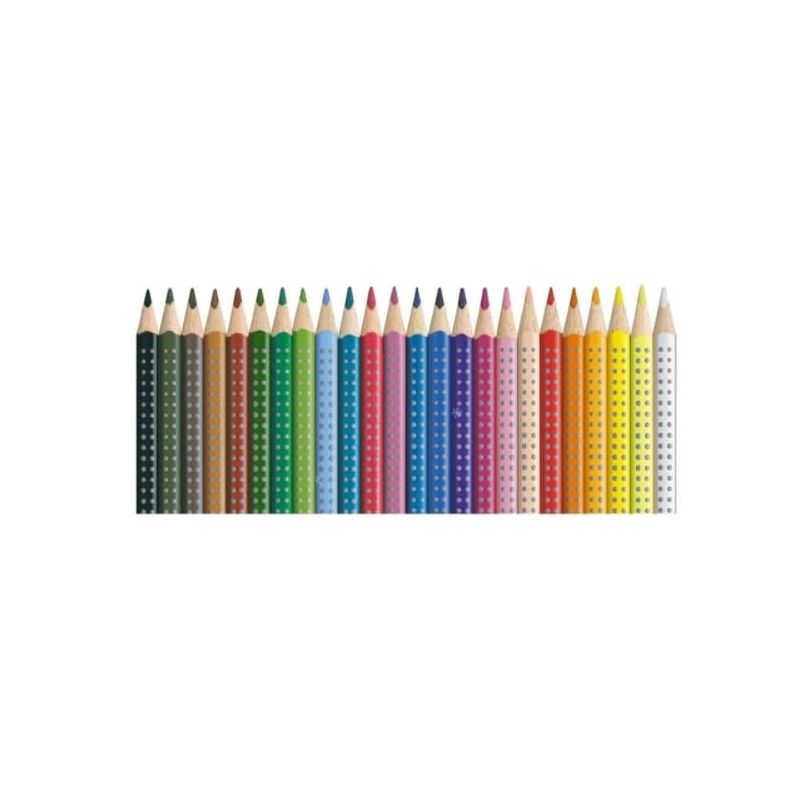 Stock Bureau - FABER-CASTELL Crayons de couleur triangulaire Jumbo, étui 24