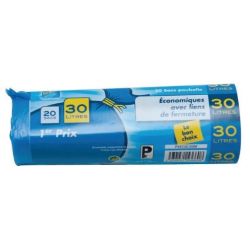 ELBE - 20 Sacs poubelle 30L